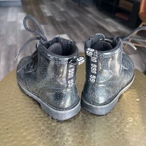 UGG Kids Black Glitter Boots